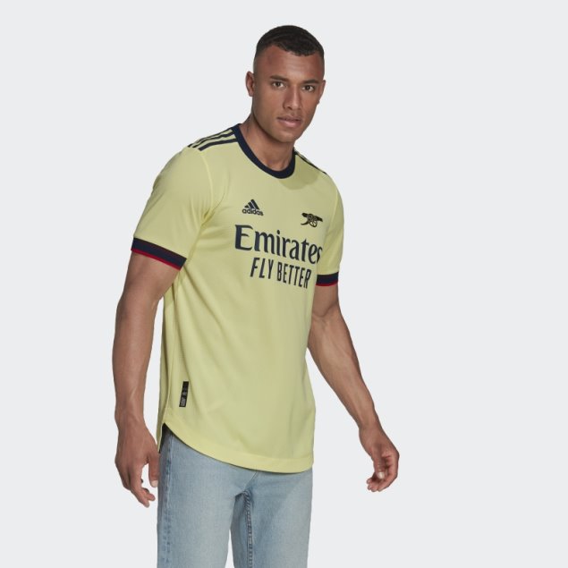 Camiseta Arsenal 21/22 Visitante Authentic Pearl Citrine Adidas