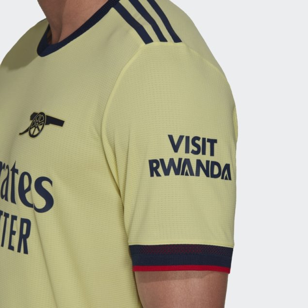 Camiseta Arsenal 21/22 Visitante Authentic Pearl Citrine Adidas