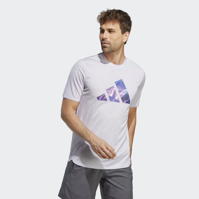 Camiseta De Entrenamiento Adidas Diseñada Para El Movimiento Hiit Silver Sunrise