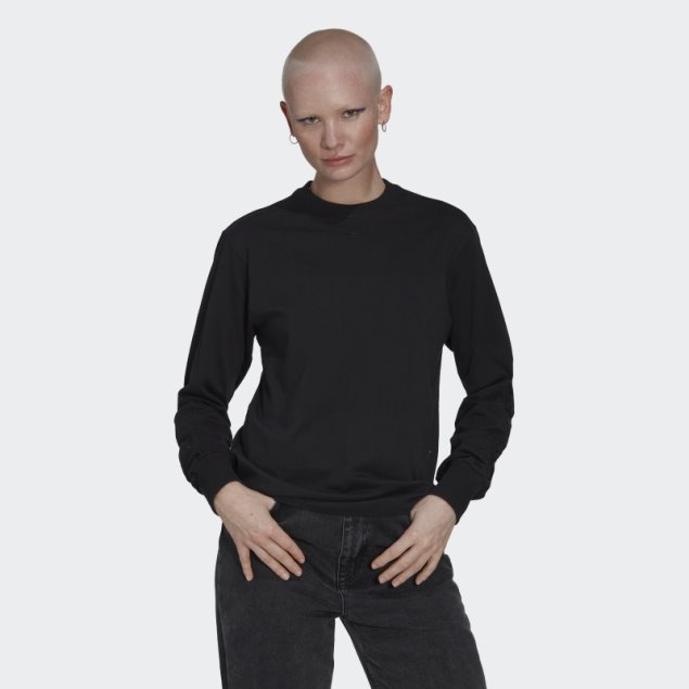 Camiseta Manga Larga Negra Adidas