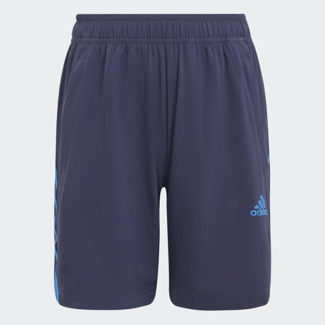 Azul Marino Adidas Aeroready Primegreen Shorts Tejidos Con 3 Rayas