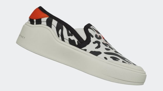 Blanco Adidas By Stella Mccartney Court Slip-on Zapatos De Moda