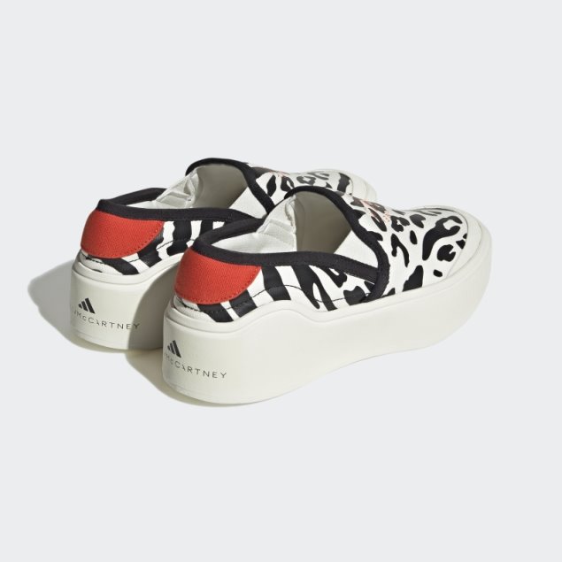 Blanco Adidas By Stella Mccartney Court Slip-on Zapatos De Moda