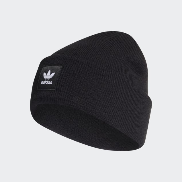 Gorro Negro Con Puños Adicolor Adidas