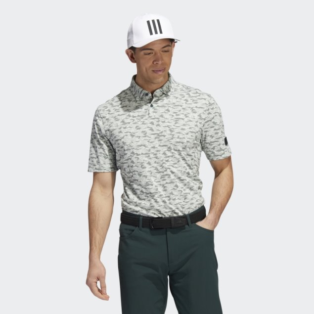 Adidas Go-to Camo Print Polo Verde