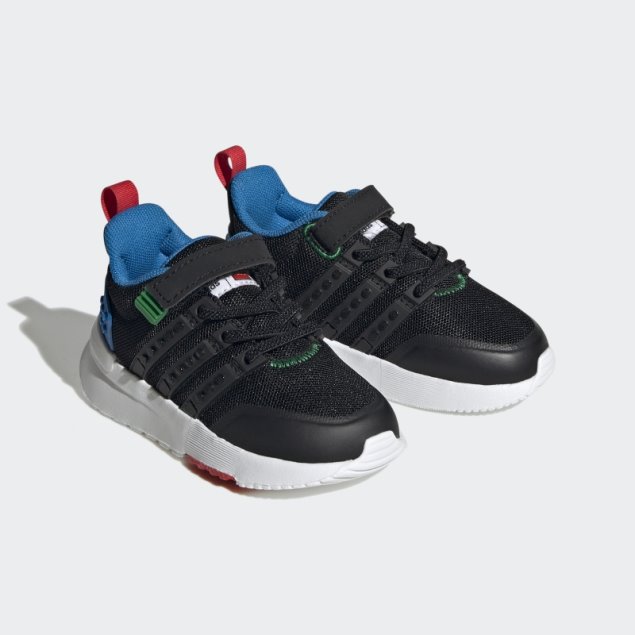 Negro Caliente Adidas X Lego Racer Tr21 Encaje Elástico Y Correa Superior Zapatos