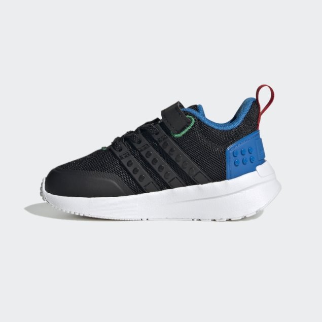 Negro Caliente Adidas X Lego Racer Tr21 Encaje Elástico Y Correa Superior Zapatos