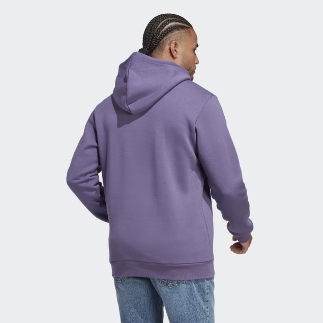 Sudadera Con Capucha Tech Violeta Trefoil Essentials Adidas