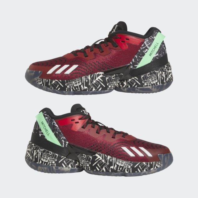 Don. Número 4 Zapatos Adidas Escarlata