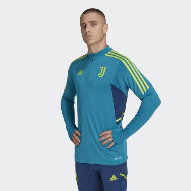 Camiseta De Entrenamiento Juventus Condivo 22 Adidas Verde Azulado