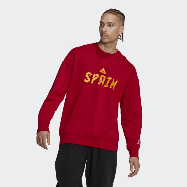 Adidas España Copa Del Mundo 2022 Sudadera Roja Adidas