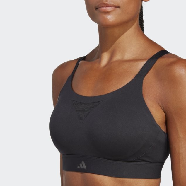 Sujetador Deportivo De Alta Sujeción Para Entrenamiento De Impacto Negro Adidas