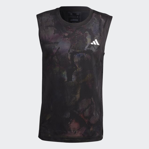 Adidas Camiseta Sin Mangas De Tenis Melbourne Negra