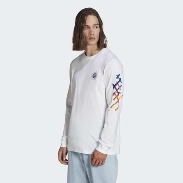 Camiseta Blanca De Manga Larga Wander Hour Adidas