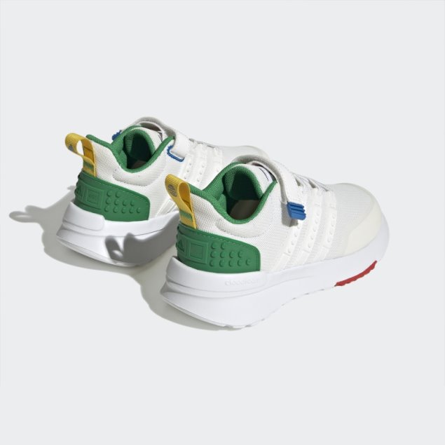 Adidas X Lego Racer Tr21 Elastic Lace And Top Strap Zapatos Moda Blanco