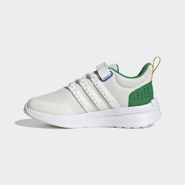 Adidas X Lego Racer Tr21 Elastic Lace And Top Strap Zapatos Moda Blanco