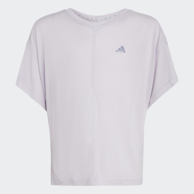 Playera Suelta Aeroready De Plata Amanecer Yoga Adidas