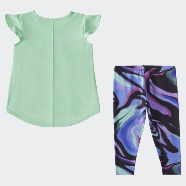 Conjunto Ajustado Verde Ig Mel Tee Aop Adidas