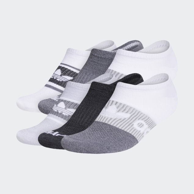Calcetines Invisibles Adidas Degradado Superlite 6 Pares Blanco