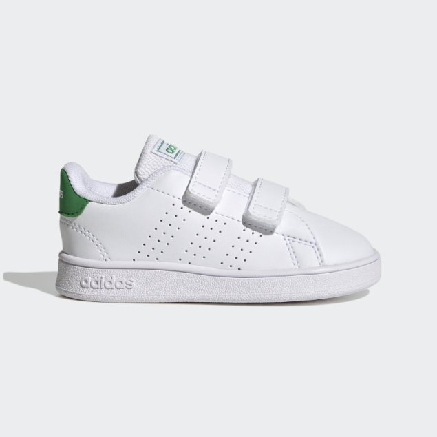 Adidas Advantage Lifestyle Court Dos Zapatos Con Cierre Autoadherente Verde
