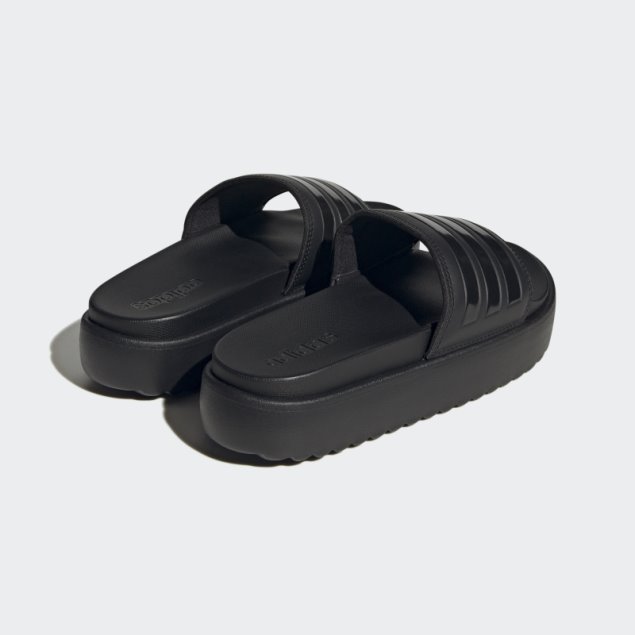 Chanclas Negras Con Plataforma Adilette Adidas
