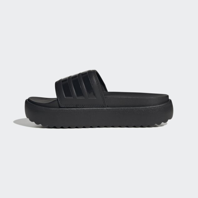 Chanclas Negras Con Plataforma Adilette Adidas