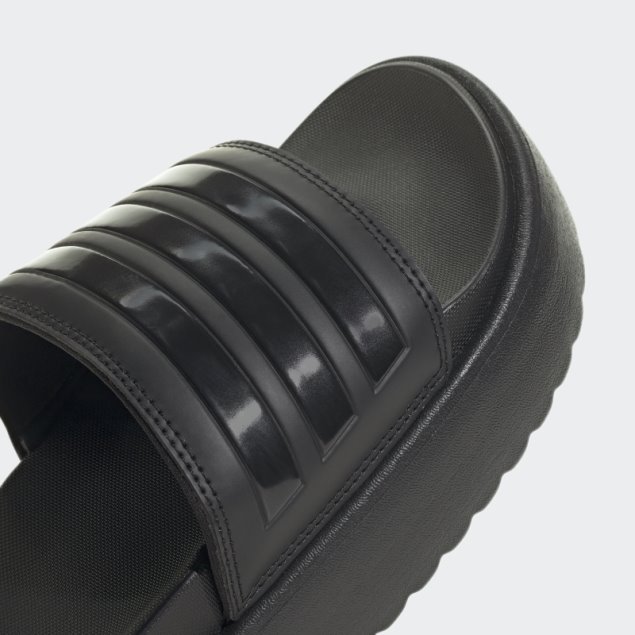 Chanclas Negras Con Plataforma Adilette Adidas