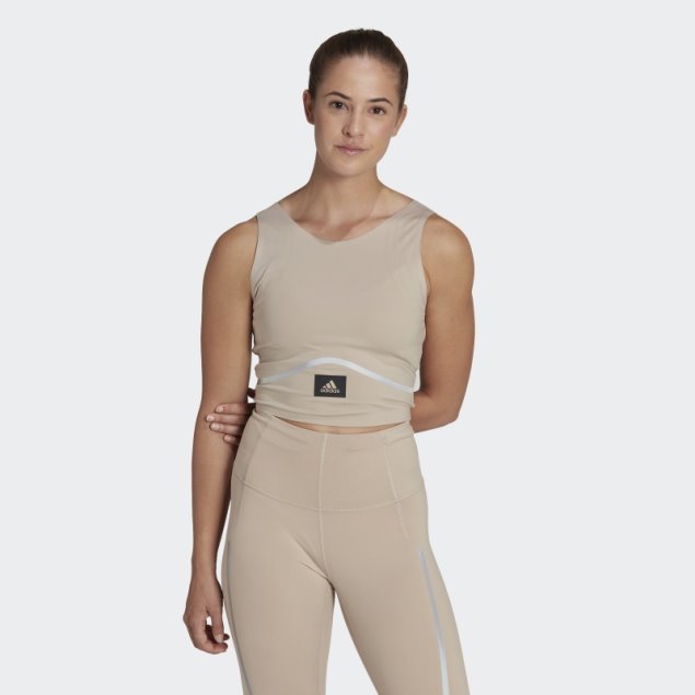 Lo Mejor De Adidas Running Camiseta Sin Mangas Beige Caliente