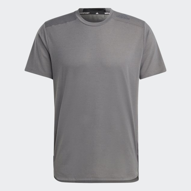 Adidas Gris Diseñada Para Camiseta De Entrenamiento