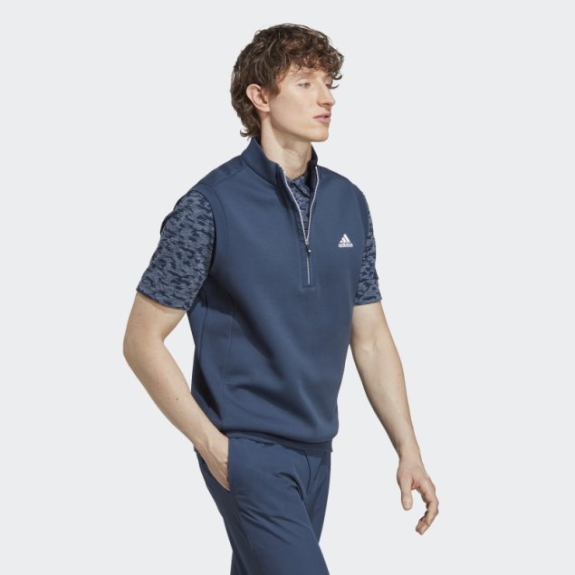 Chaleco Azul Marino Con Cremallera 1/4 Adidas Adidas