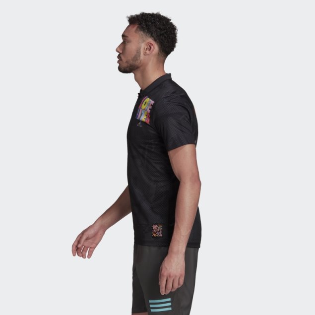 Polo Adidas Tennis Freelift Pride Pack Negro