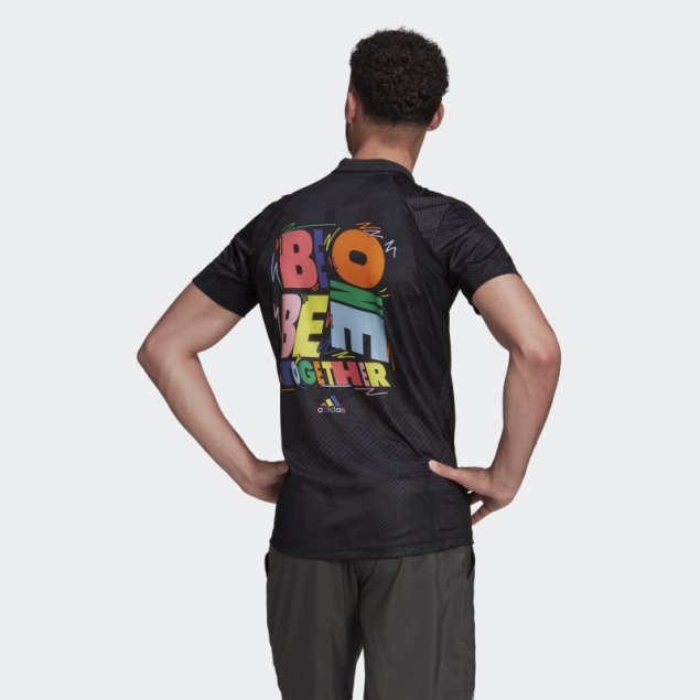 Polo Adidas Tennis Freelift Pride Pack Negro