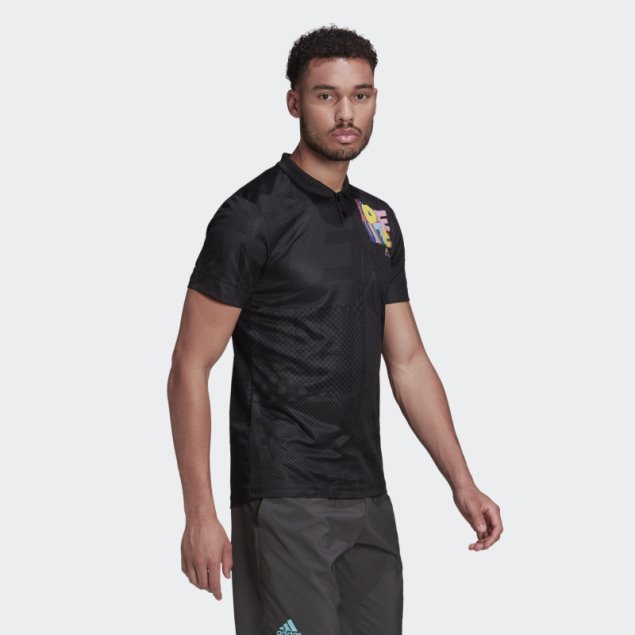 Polo Adidas Tennis Freelift Pride Pack Negro