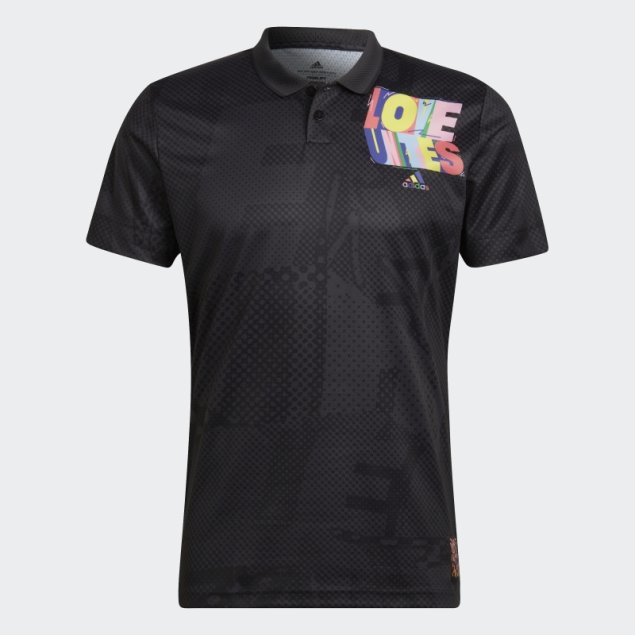 Polo Adidas Tennis Freelift Pride Pack Negro
