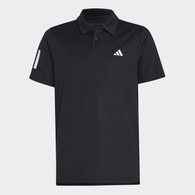 Polo Adidas Club Tennis 3 Rayas Negro
