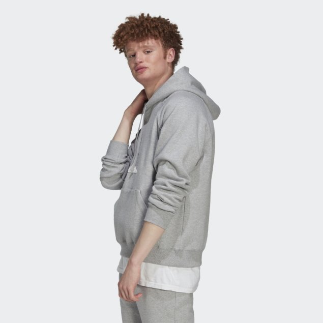 Adidas Sudadera Con Capucha Gris Medio