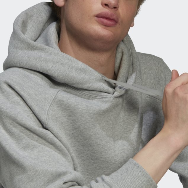 Adidas Sudadera Con Capucha Gris Medio