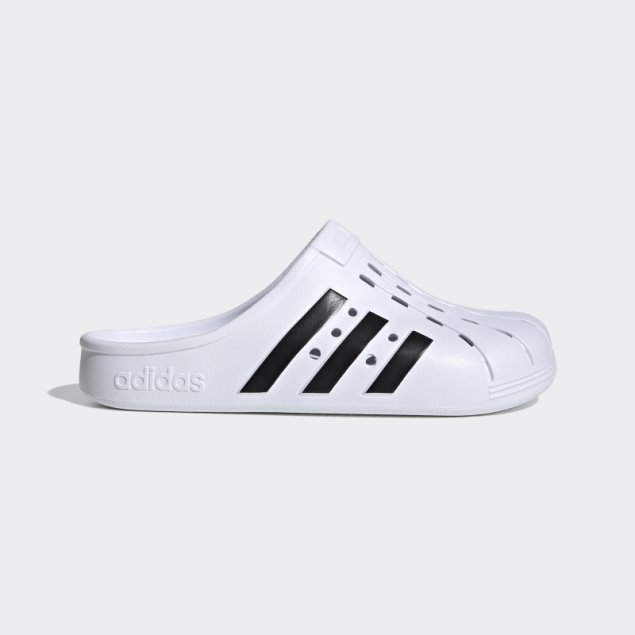 Zuecos Adidas Adilette Blancos