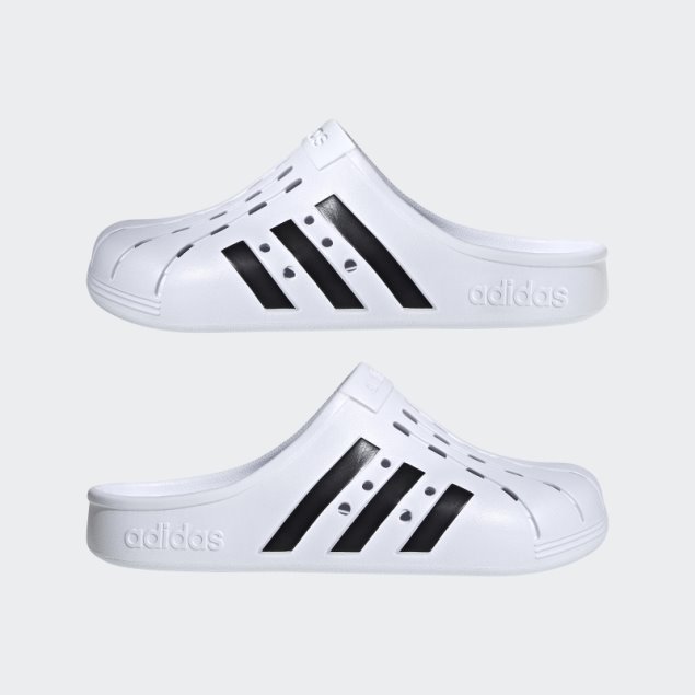 Zuecos Adidas Adilette Blancos