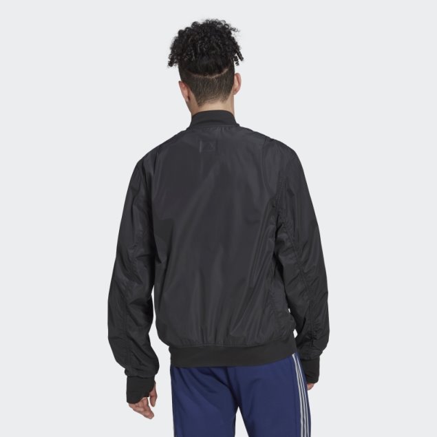 Negro Lo Mejor De Adidas Formación Bomber Chaqueta De Moda