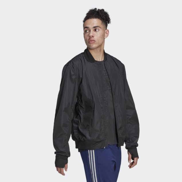 Negro Lo Mejor De Adidas Formación Bomber Chaqueta De Moda