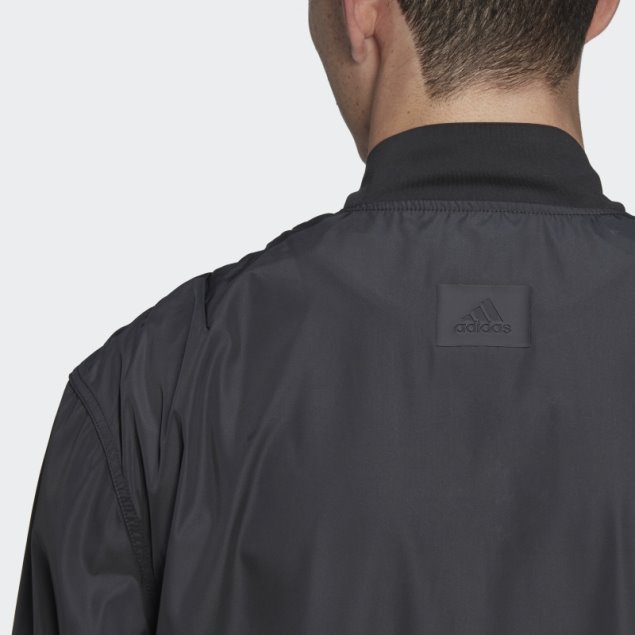 Negro Lo Mejor De Adidas Formación Bomber Chaqueta De Moda