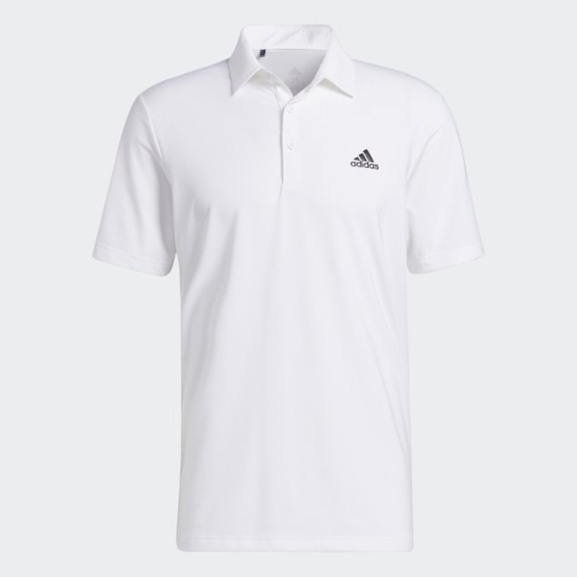 Adidas Ultimate365 Polo Izquierdo Sólido En El Pecho Blanco