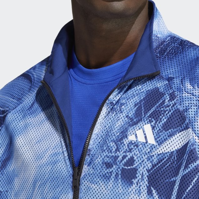 Chamarra Reversible De Tejido Elástico De Tenis Melbourne Azul Victoria De Adidas