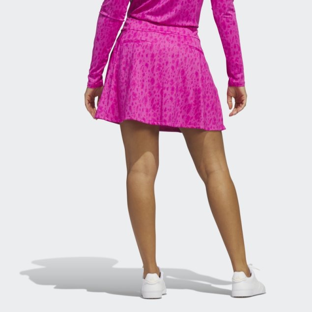 Falda Pantalón De Golf Fucsia De 16 Pulgadas Con Estampado De Adidas