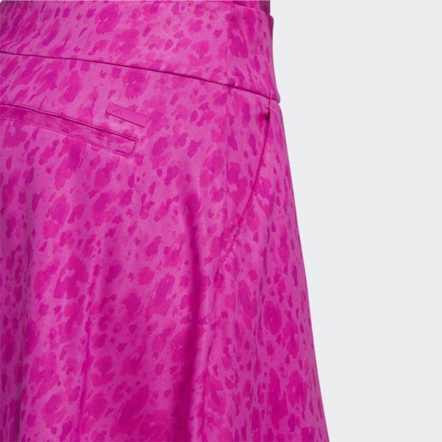 Falda Pantalón De Golf Fucsia De 16 Pulgadas Con Estampado De Adidas