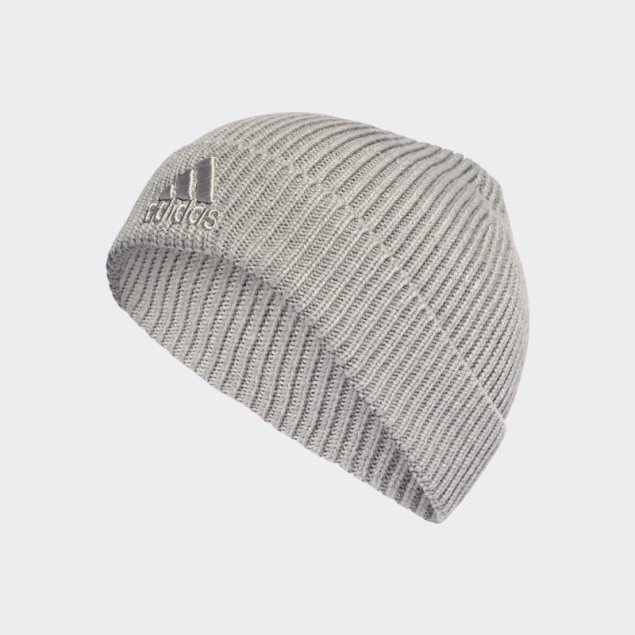 Gorro Adidas Logo Bicolor Gris Medio
