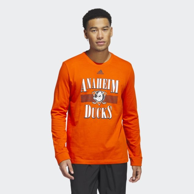 Camiseta Naranja De Manga Larga Adidas Ducks Playmaker