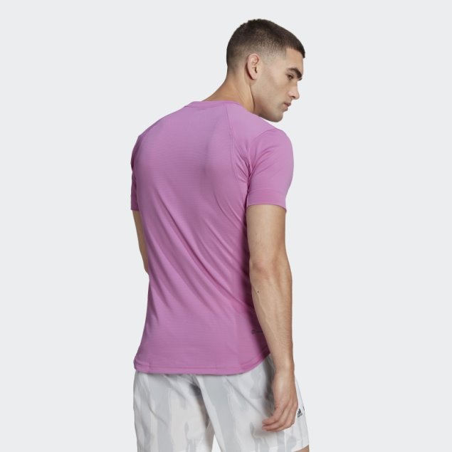 Camiseta Lila Adidas Tennis New York Freelift