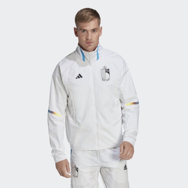 Chaqueta Adidas Bélgica Game Day Himno Blanco